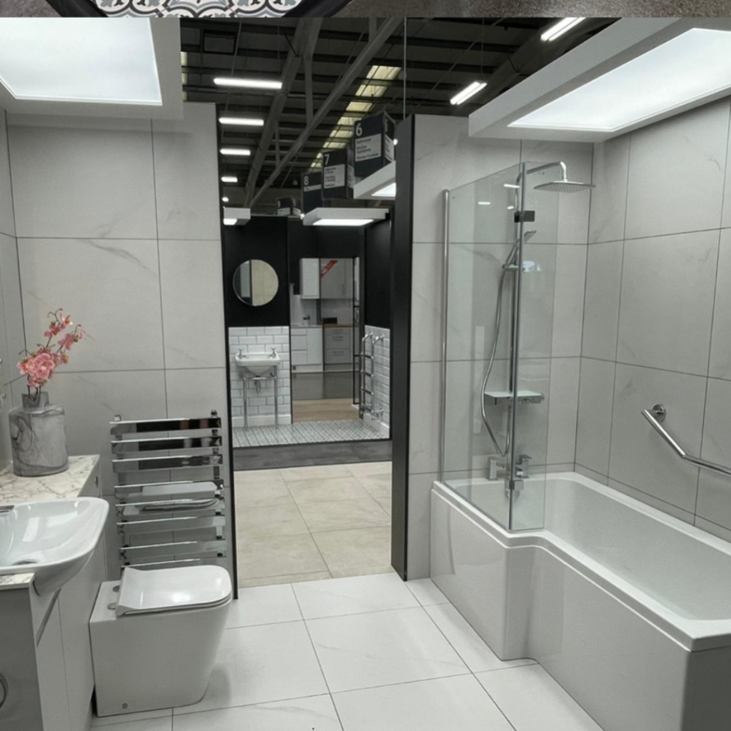 Wickes showrooms nationwide Tiling for bathroom displays 