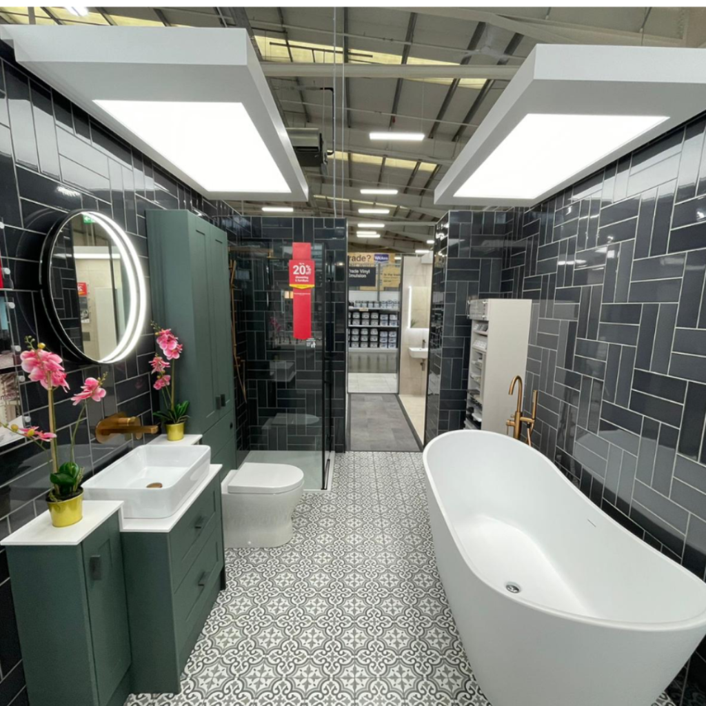 Wickes showrooms nationwide Tiling for bathroom displays 