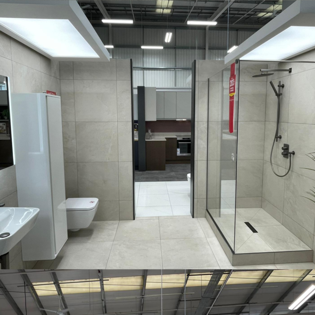 Wickes showrooms nationwide Tiling for bathroom displays 