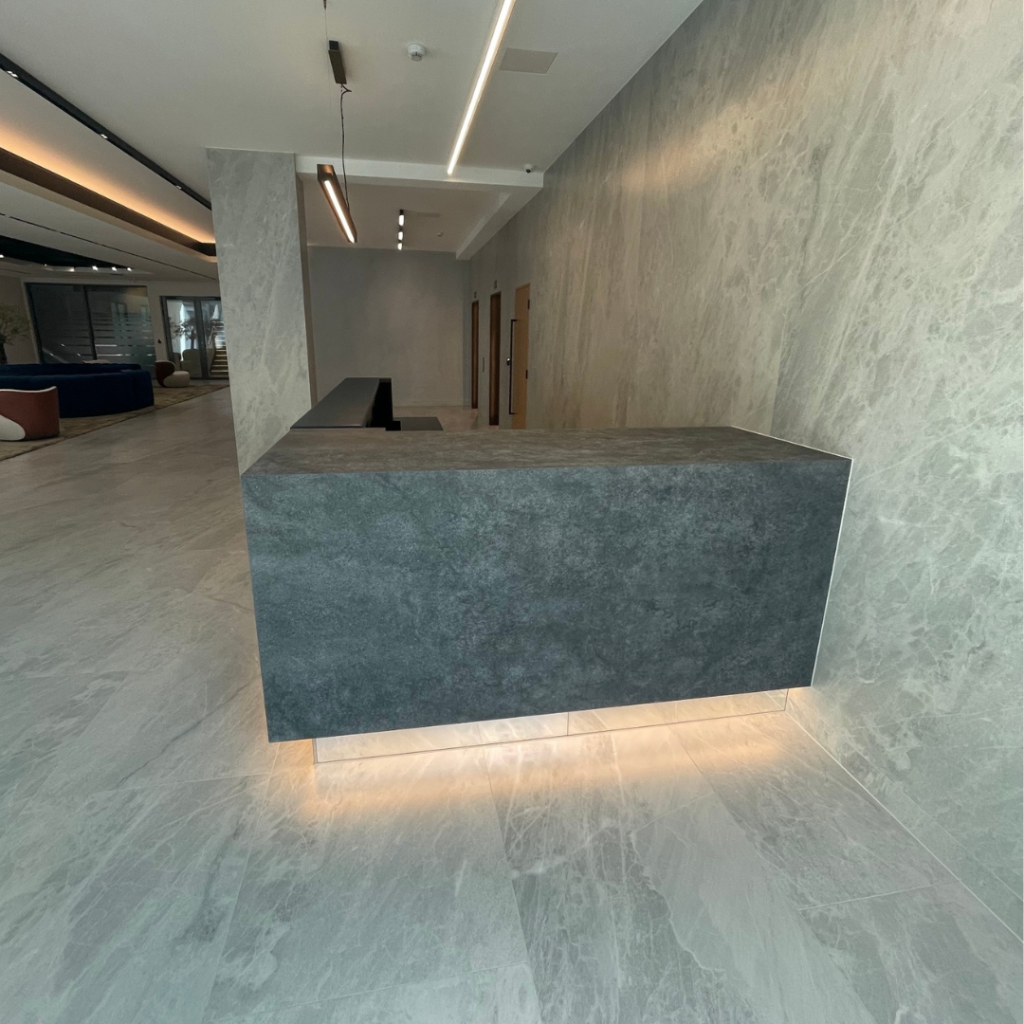 Met Building Office Block Showcase photograph spectrum stone and ceramic 